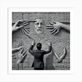 Hands Of Man Art Print