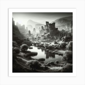 The reuins of a lost civilization Art Print