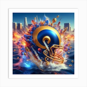 Nfl LA Rams 1 Art Print