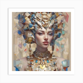 The Jigsaw Becomes Her - Pastel 21 Art Print