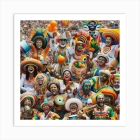 Venezuelan Carnival Art Print