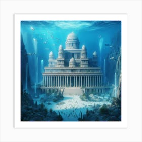 Underwater Palace Art Print