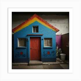 Rainbow House Art Print