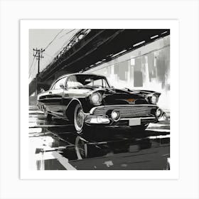 Chevrolet Bel Air 1 Art Print