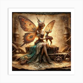 Steampunk Fairy Art Print