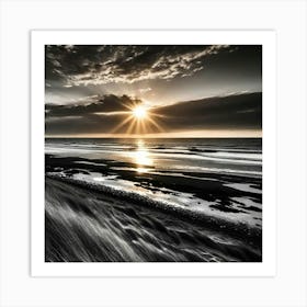 Sunrise On The Beach 8 Art Print