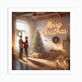 Merry Christmas 1 Art Print