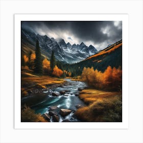 Autumn In The Mountains 36 Art Print