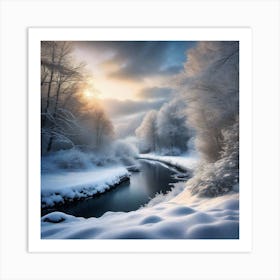 Snowy River 2 Art Print