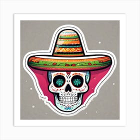 Day Of The Dead Skull 28 Art Print