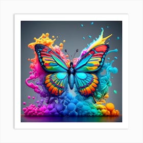 A beautiful butterfly with different colours Art Print