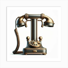 Funny Alpabet - T (Telephone) Art Print