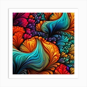 Folding Colour Art Print