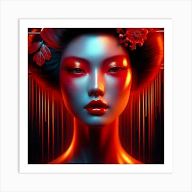 Japan Geisha Visual 110 Art Print