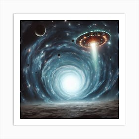 Alien Spaceship Art Print