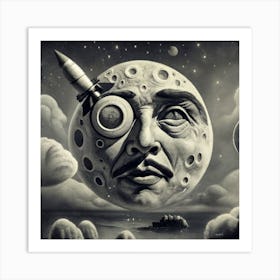 A Trip To The Moon By Georges Mlis Lushill St 2 Art Print