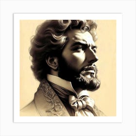 Creative Male Portrait 103 Art Print