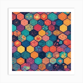 Hexagons 4 Art Print