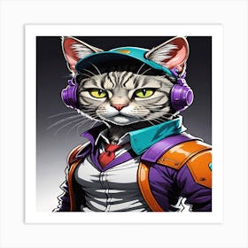 class mate Cat Art Print