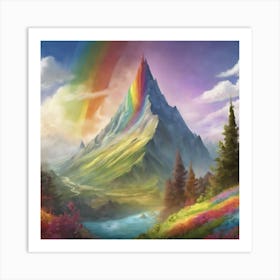 Rainbow Mountain 1 Art Print