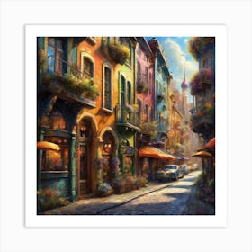 Street Scene Art Print