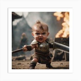 Soldier Of The Cradle War Art Print