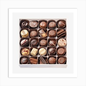 Chocolates In A Box 6 Art Print