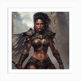 Sexy Warrior Art Print