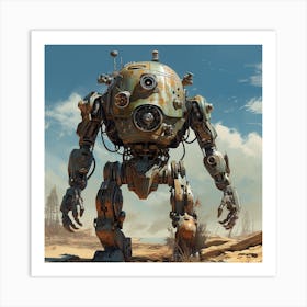 Fallout 4 Robot Art Print