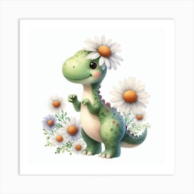 Daisy the dinosaur Art Print