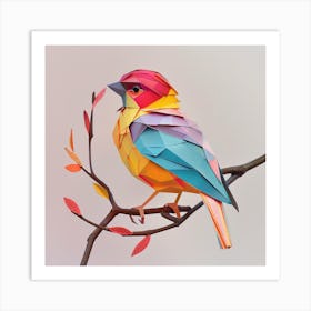 Origami Bird Art Print