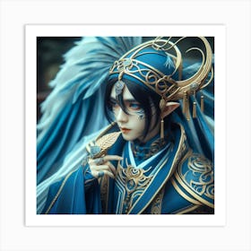 Azure Angel Art Print