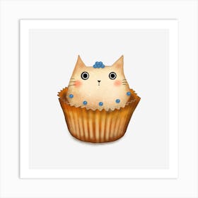 Cupcake Cat Art Print