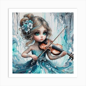 Violin Girl 1 Art Print