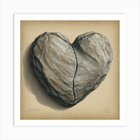 Heart Of Stone 1 Art Print