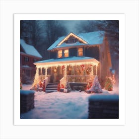 Christmas House 95 Art Print