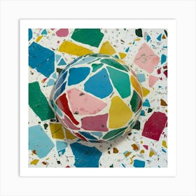 Mosaic Ball Art Print