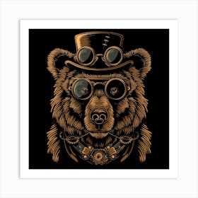 Steampunk Bear 34 Art Print