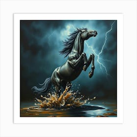 Lightning Horse 22 Art Print