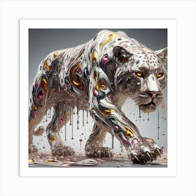 Abstract Leopard Poster