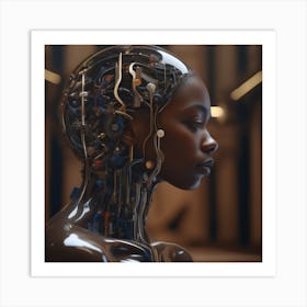 Robot Woman 55 Art Print