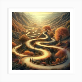 Winding Road Art Print