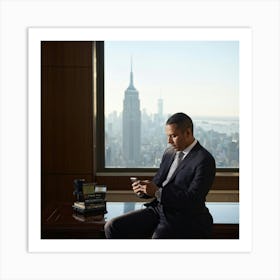 Portrait Of A Businessman 4 Art Print