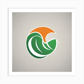 Irish Wave Logo Art Print