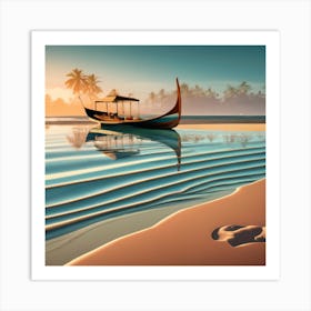 Generationgeneration5beach Scene With Na (1) Art Print