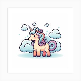 Cute Unicorn 218 Art Print