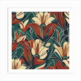 Floral Pattern 2 Art Print