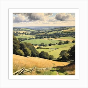 View From A Hill Art Print