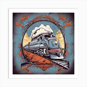 Train On The Tracks Art Print