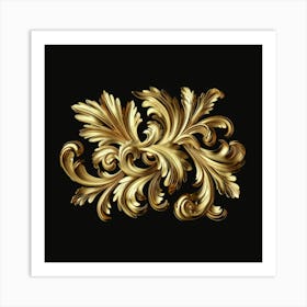 Gold Leaf 6 Art Print